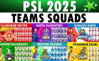 PSL 2025 Official Team List