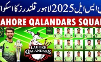 Lahore Qalandars squad for PSL 2025
